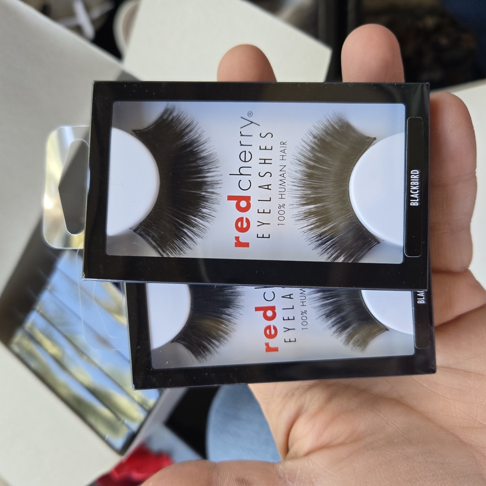Red Cherry Black Eyelashes 3 pack